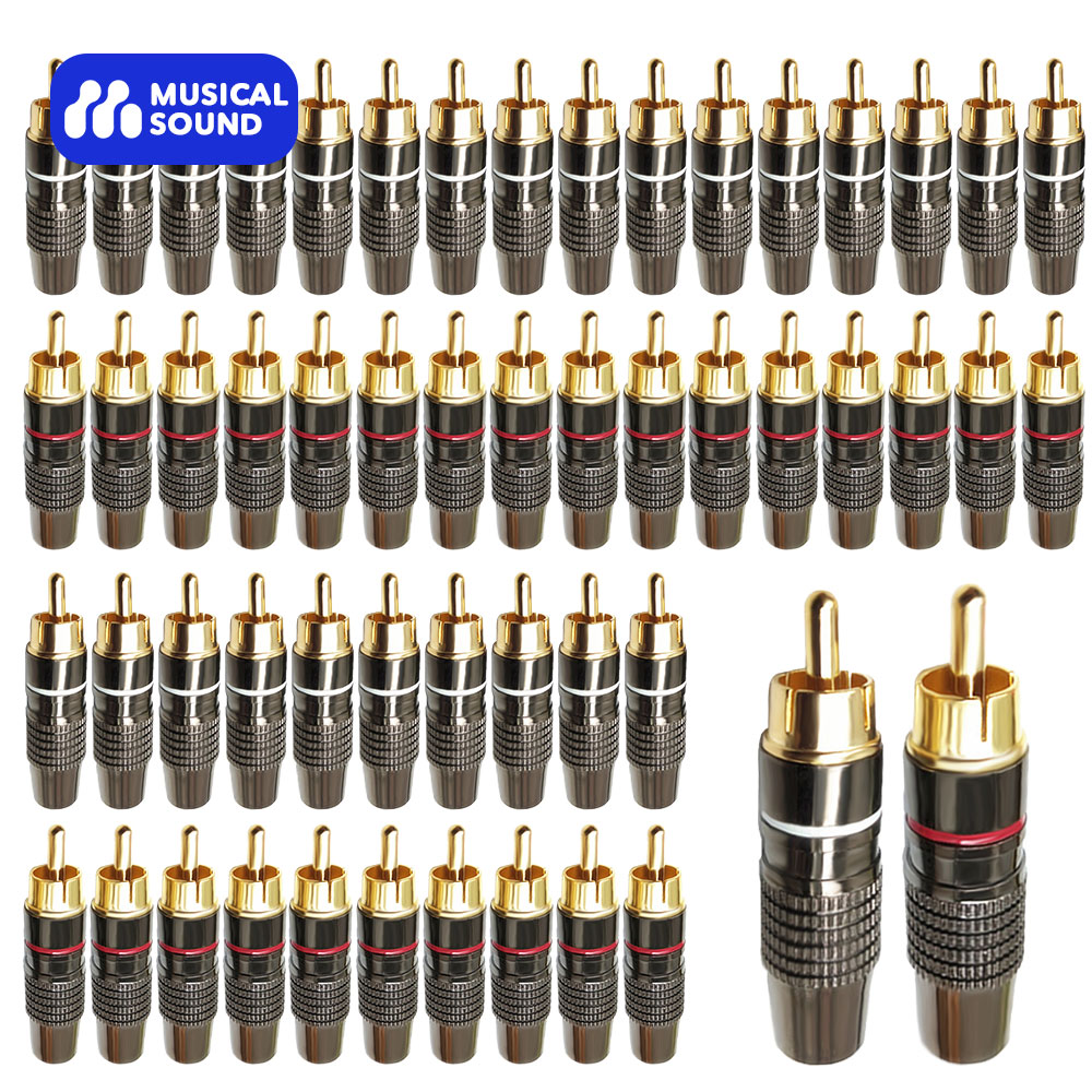 Audio Music Sound - Musical Sound Male RCA Plug Adapter