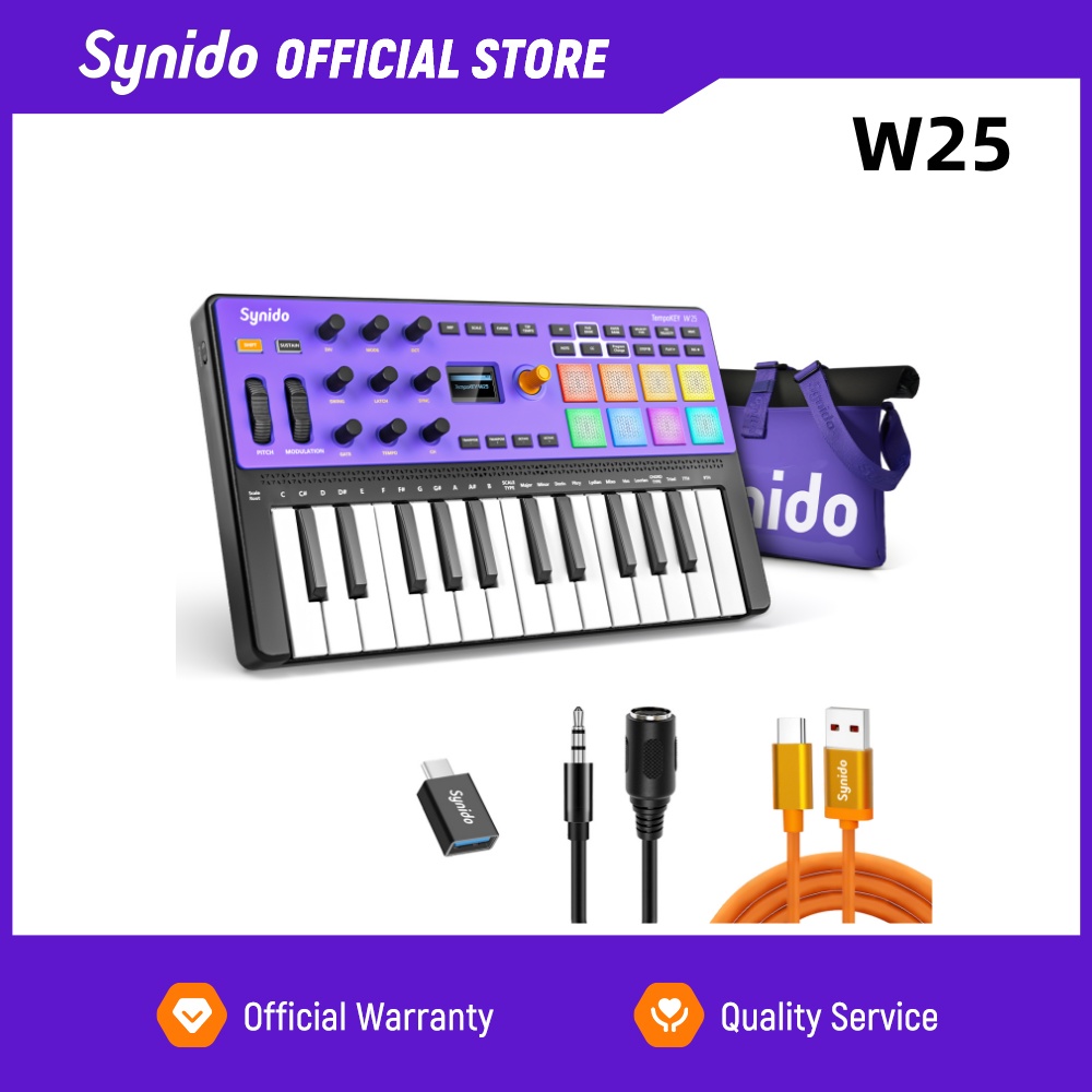 Audio Music Maker - Synido TempoKEY W25 Wireless Music Keyboard