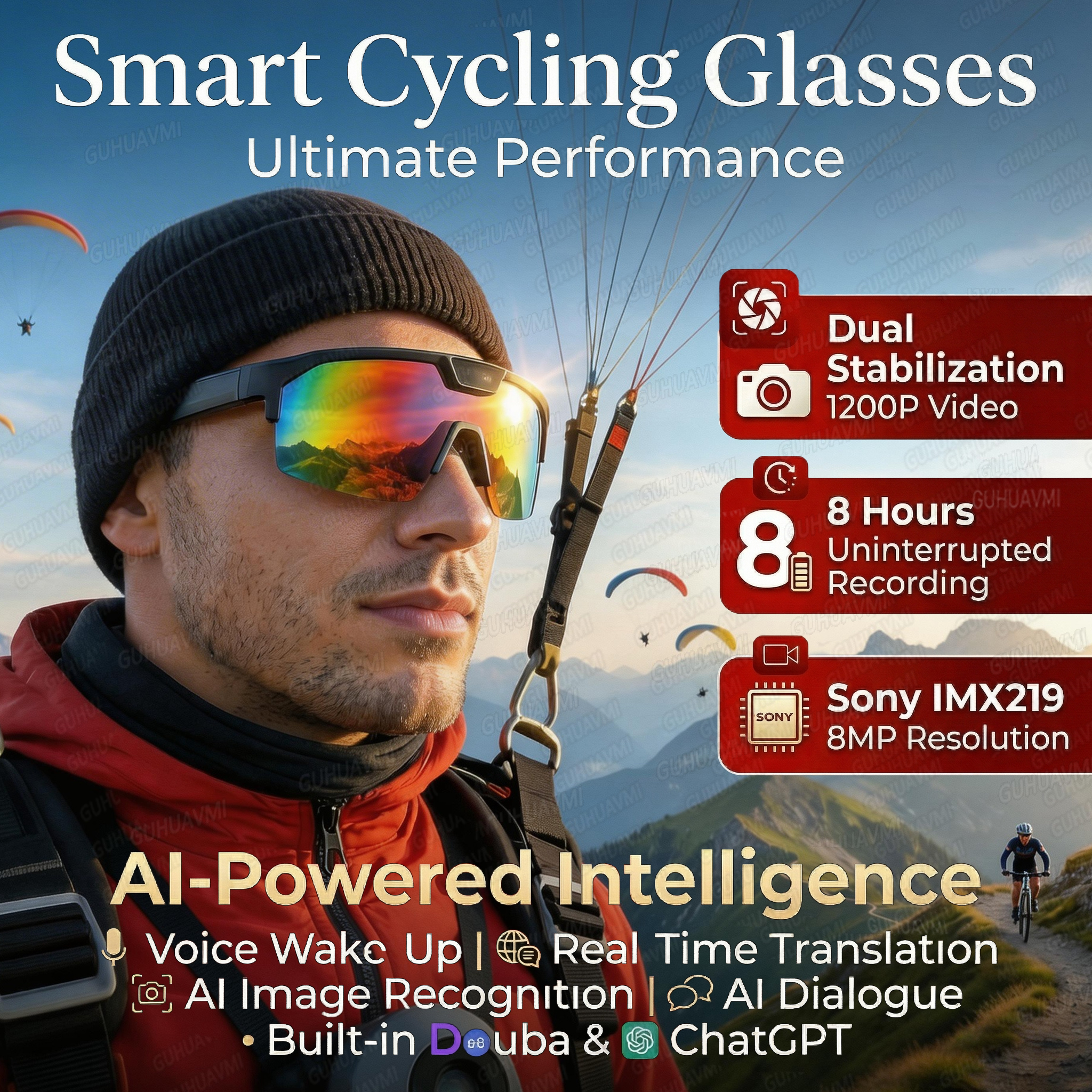 Audio Music Arabic - 2026 New AI Smart Sports Glasses