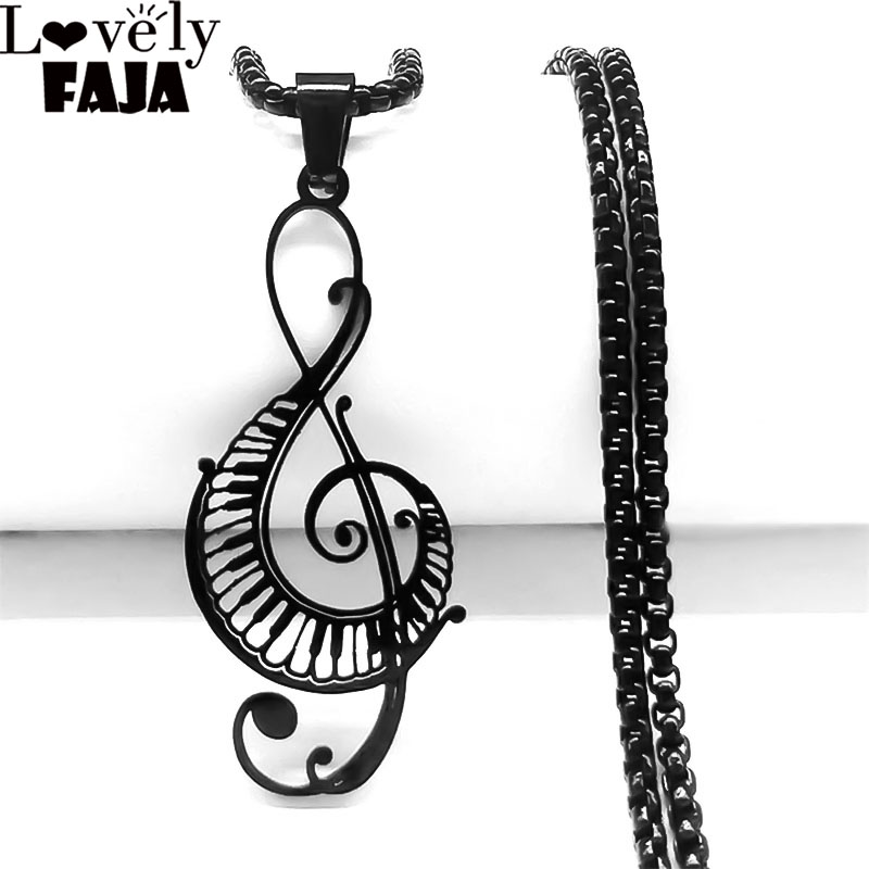 Audio Music Notes - 2024 Musical Note Hollow Pendant Necklace