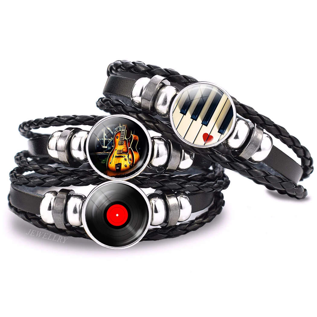 Audio Music Notes - Music Notes Bracelet Vintage Violin Piano