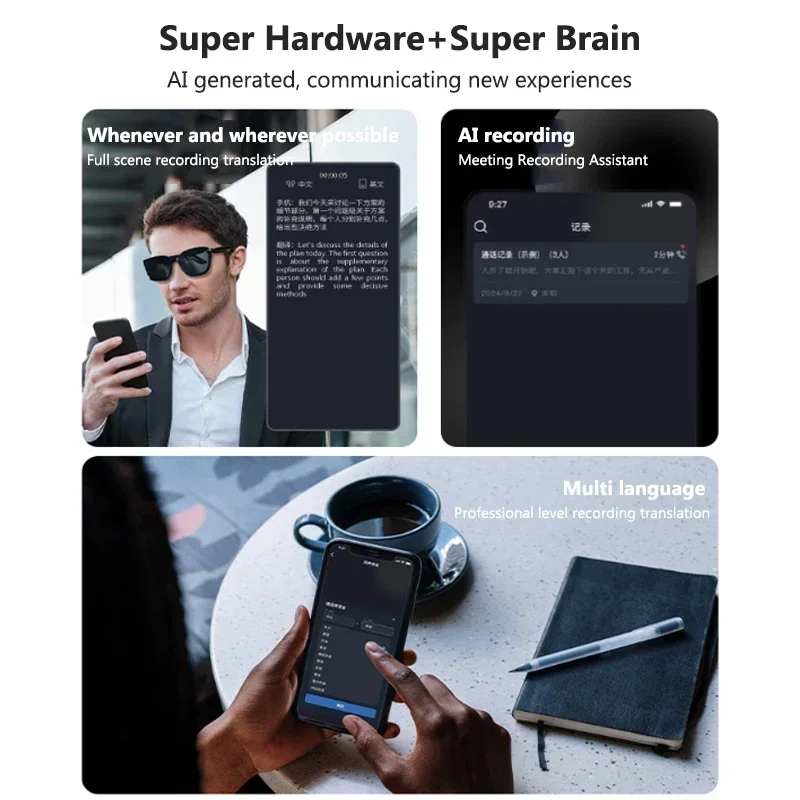 AI Translation Glasses Smart S - огляд і ціна Audio Music Arabic