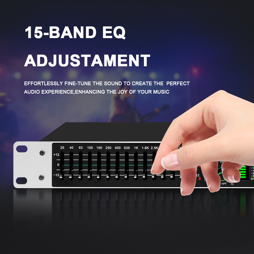 Eq215 Dual 15-Band Graphic Equ - огляд і ціна Audio Music Maker