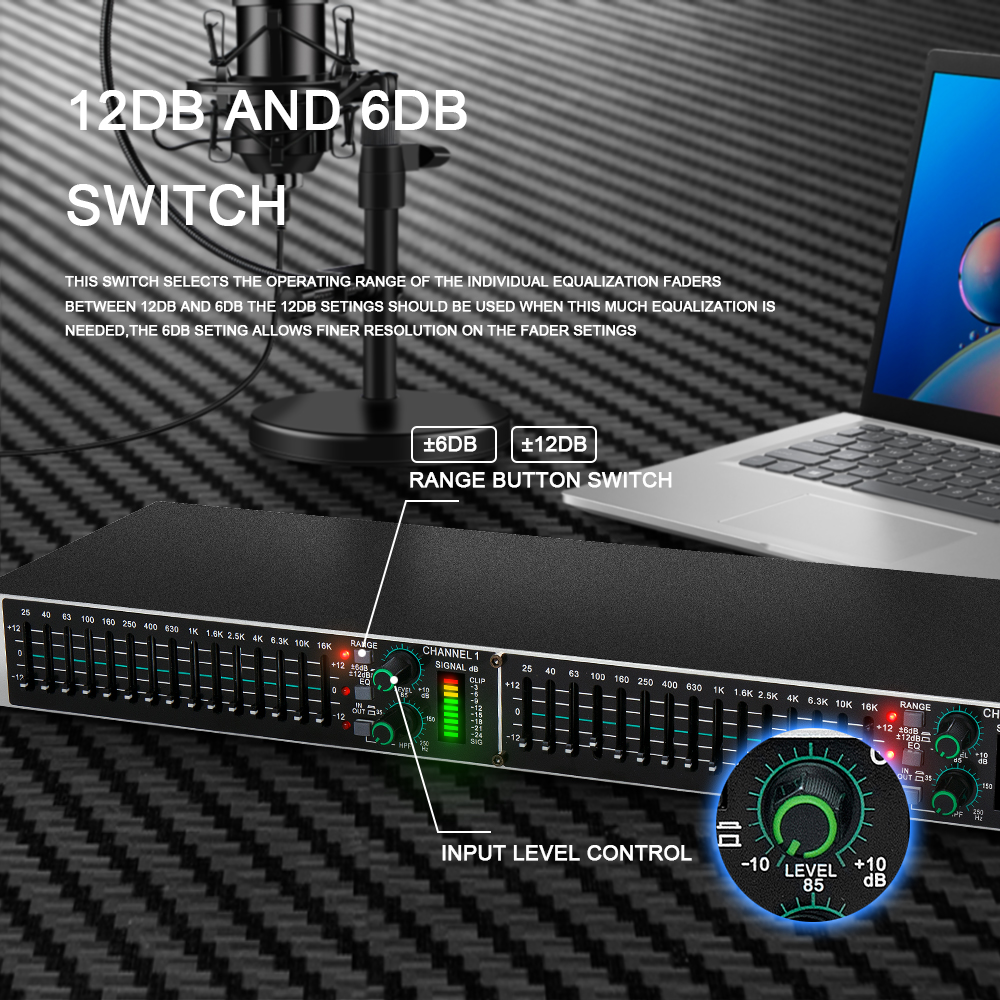 Eq215 Dual 15-Band Graphic Equ - огляд і ціна Audio Music Maker