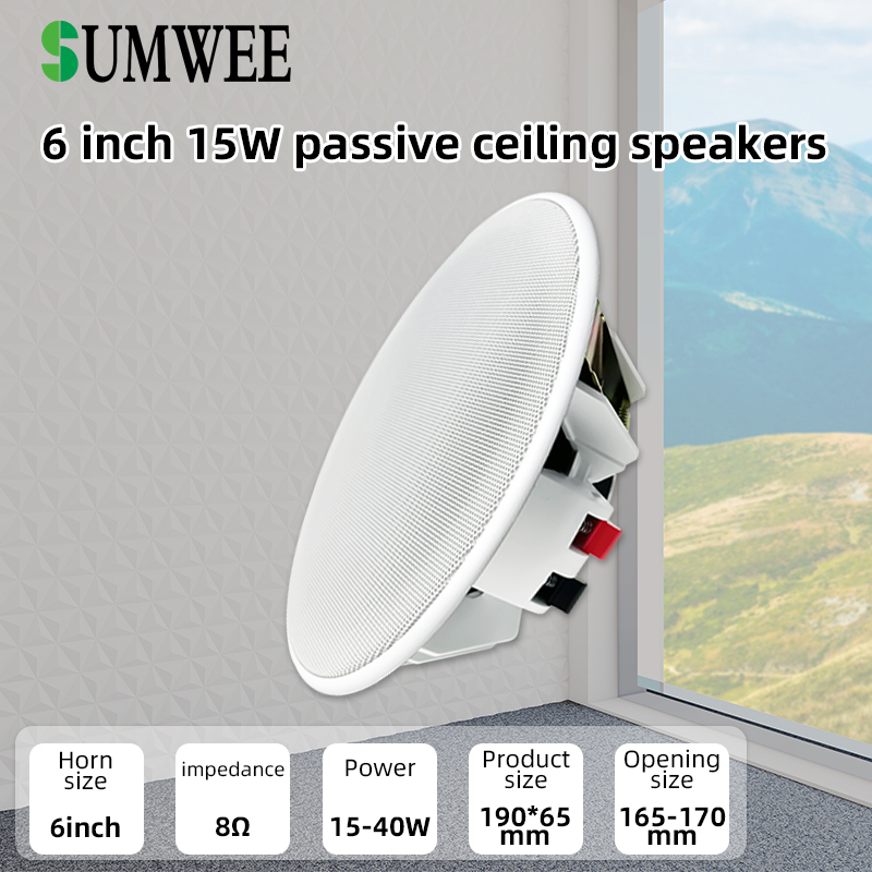 6 Inch 8ohm Ceiling Speaker Fu - огляд і ціна Audio Music In Background