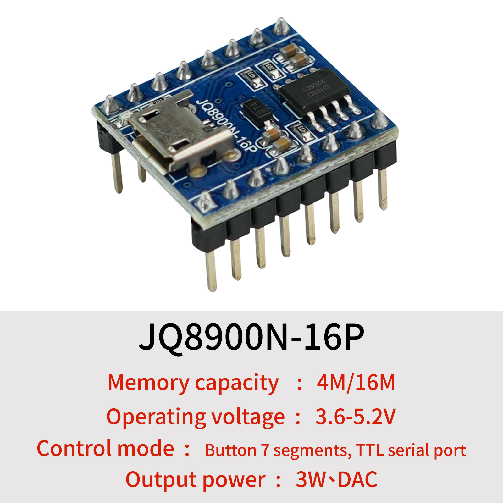 Voice Playback Module, JQ8900N - огляд і ціна Audio Music Free Download