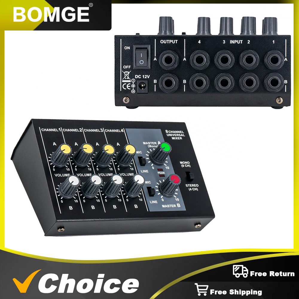 8 Channel Mixer - Mini 8 Compa - огляд і ціна Audio Music Dj