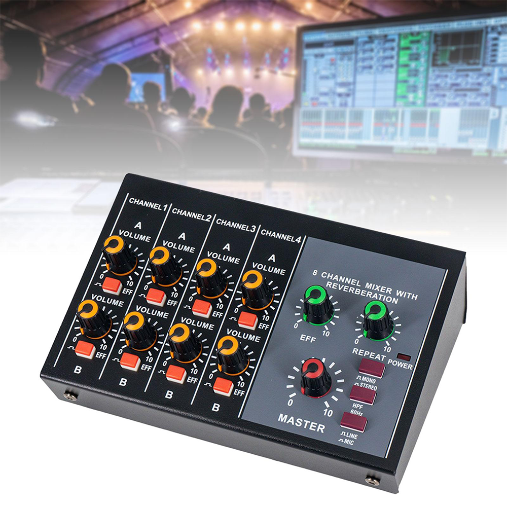 8 Channel Mixer - Mini 8 Compa - огляд і ціна Audio Music Dj