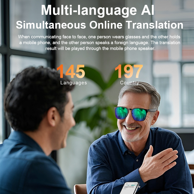 Ai smart bluetooth glasses off - огляд і ціна Audio Music Arabic