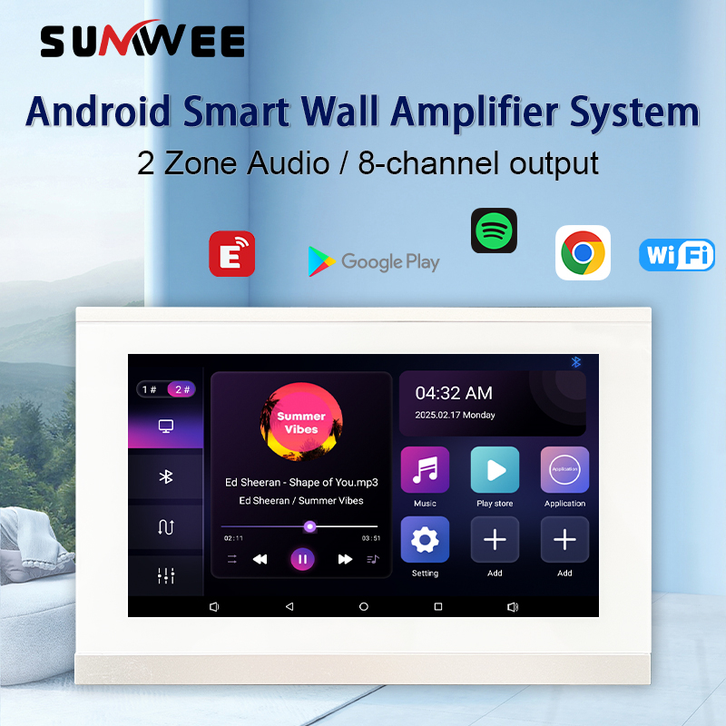 2zone audio in wall amplifier  - огляд і ціна Audio Music In Background
