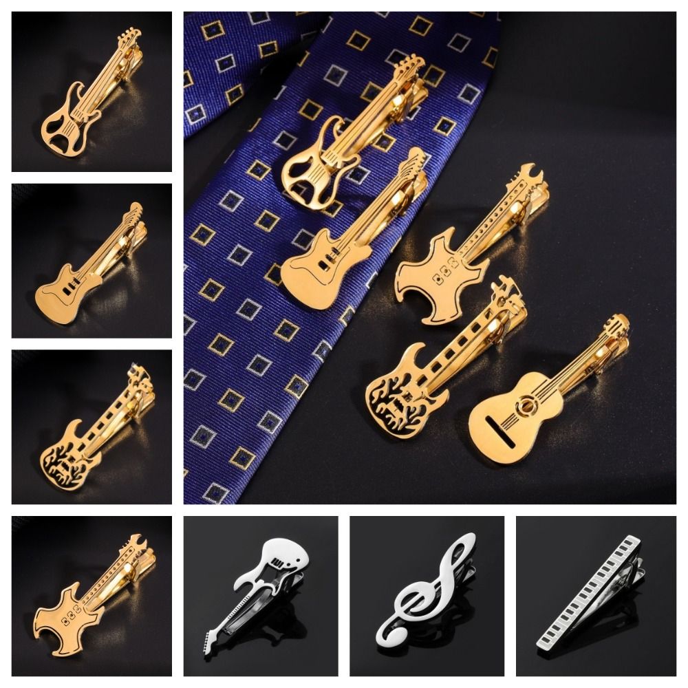 Fashion Treble Clef Guitar Tie - огляд і ціна Audio Music Notes