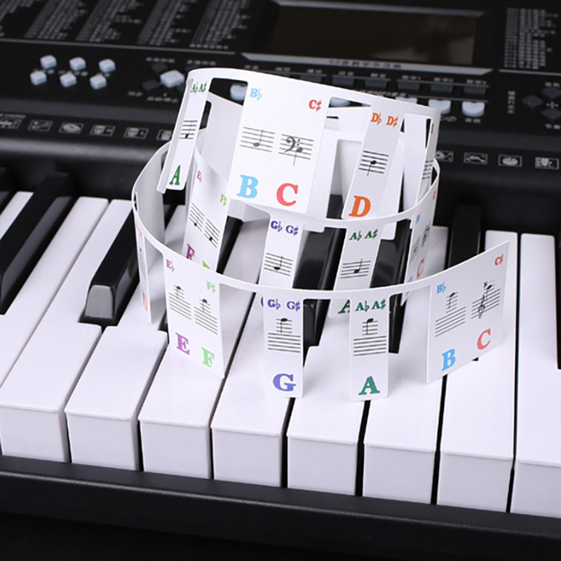 Piano Keyboard Stickers 88/61  - огляд і ціна Audio Music Notes