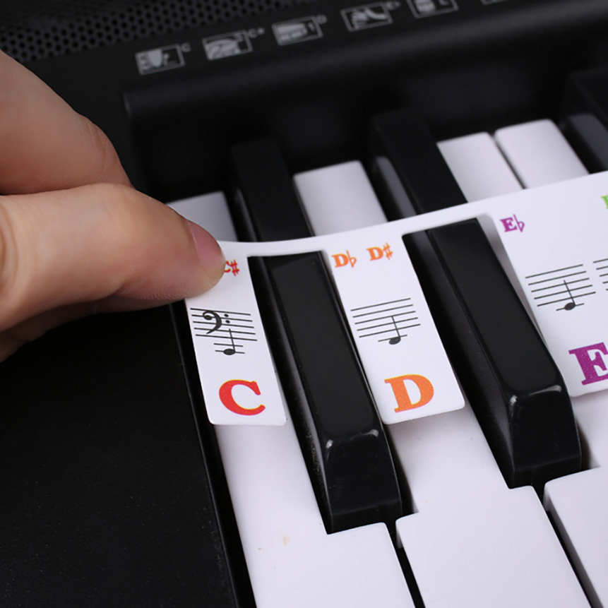 Piano Keyboard Stickers 88/61  - огляд і ціна Audio Music Notes