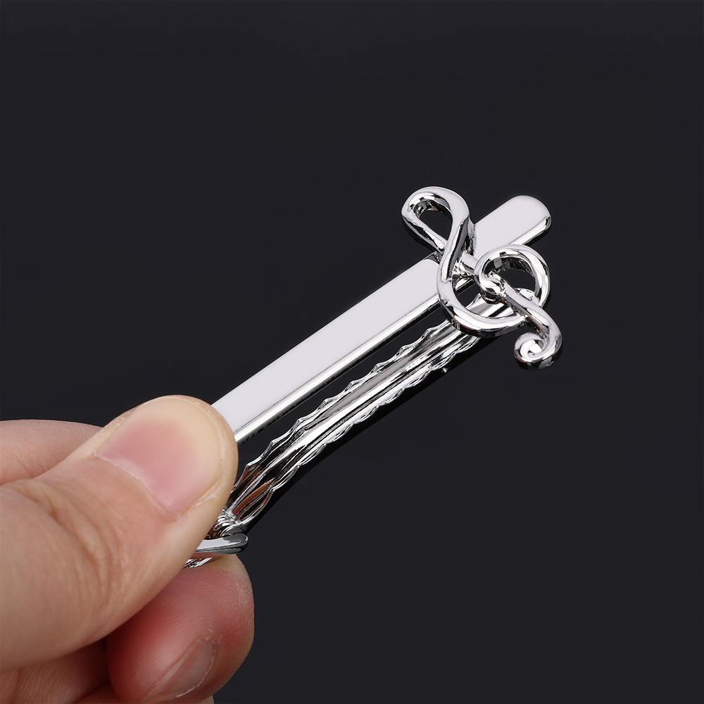 Fashion Men Tie Clip Treble Cl - огляд і ціна Audio Music Notes