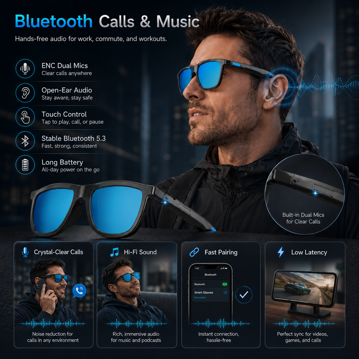 New Touch-Color Change Smart A - огляд і ціна Audio Music Arabic