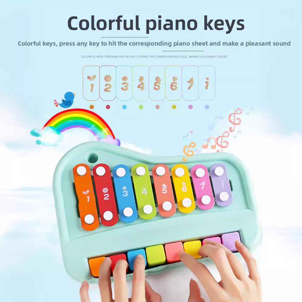8-Note Xylophone Piano 2-in-1  - огляд і ціна Audio Music Notes