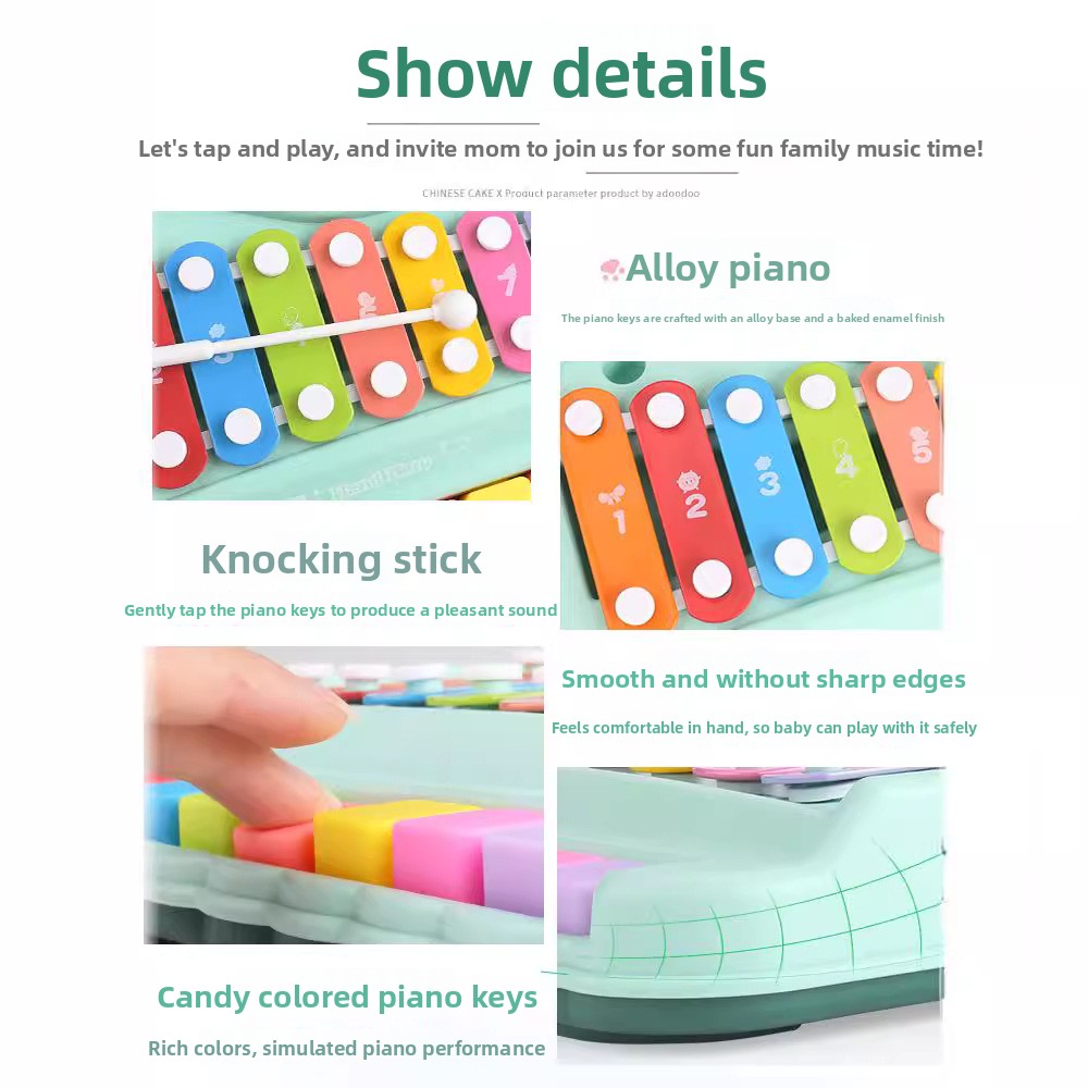 8-Note Xylophone Piano 2-in-1  - огляд і ціна Audio Music Notes