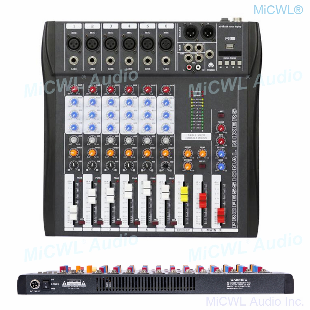 Audio-Mixer MiCWL 6 Channel Bl - огляд і ціна Audio Music Dj
