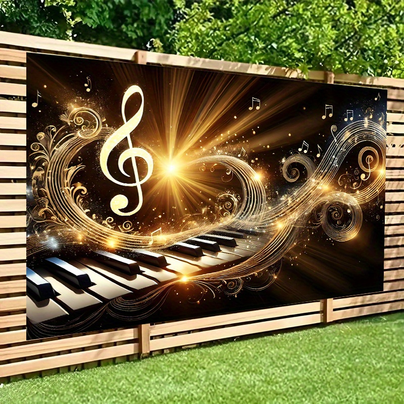 One 2D background banner, pian - огляд і ціна Audio Music Notes