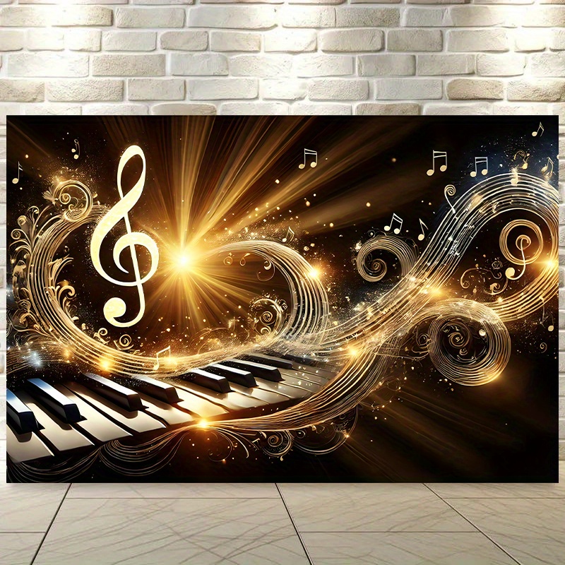 One 2D background banner, pian - огляд і ціна Audio Music Notes