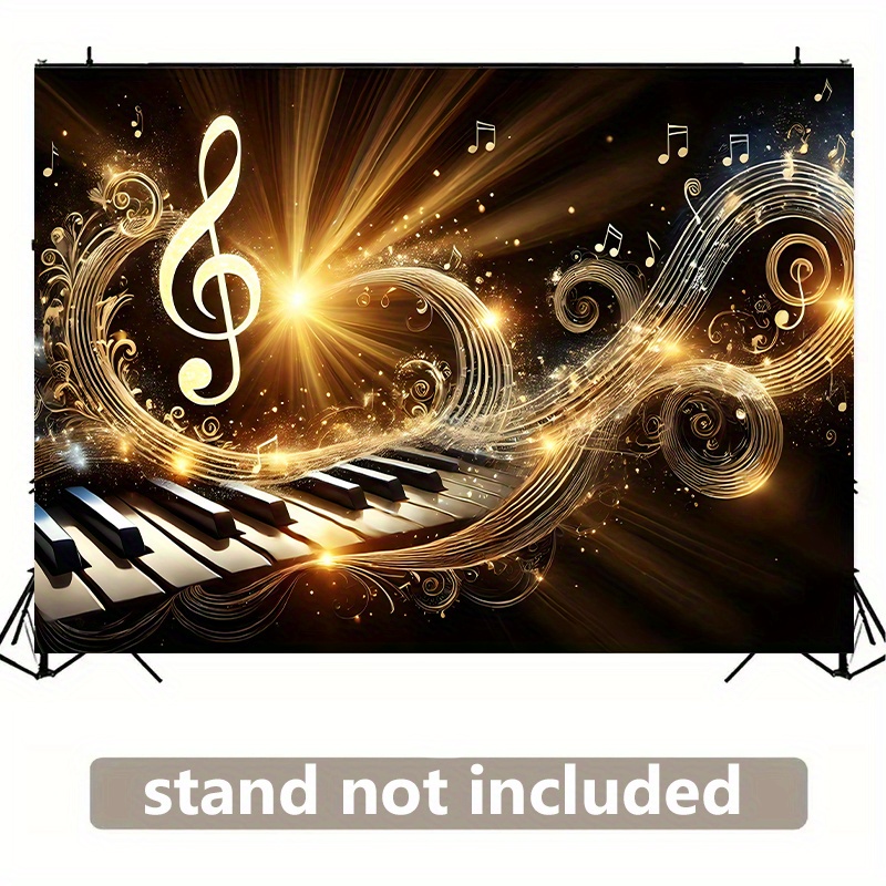 One 2D background banner, pian - огляд і ціна Audio Music Notes