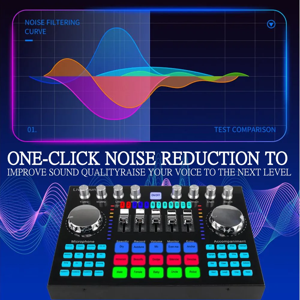 K1 Live Sound Card Voice Chang - огляд і ціна Audio Music Sound
