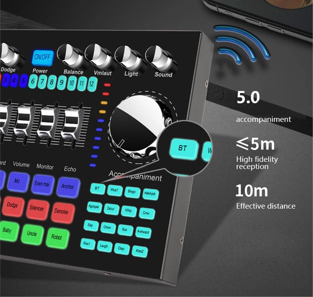 K1 Live Sound Card Voice Chang - огляд і ціна Audio Music Sound