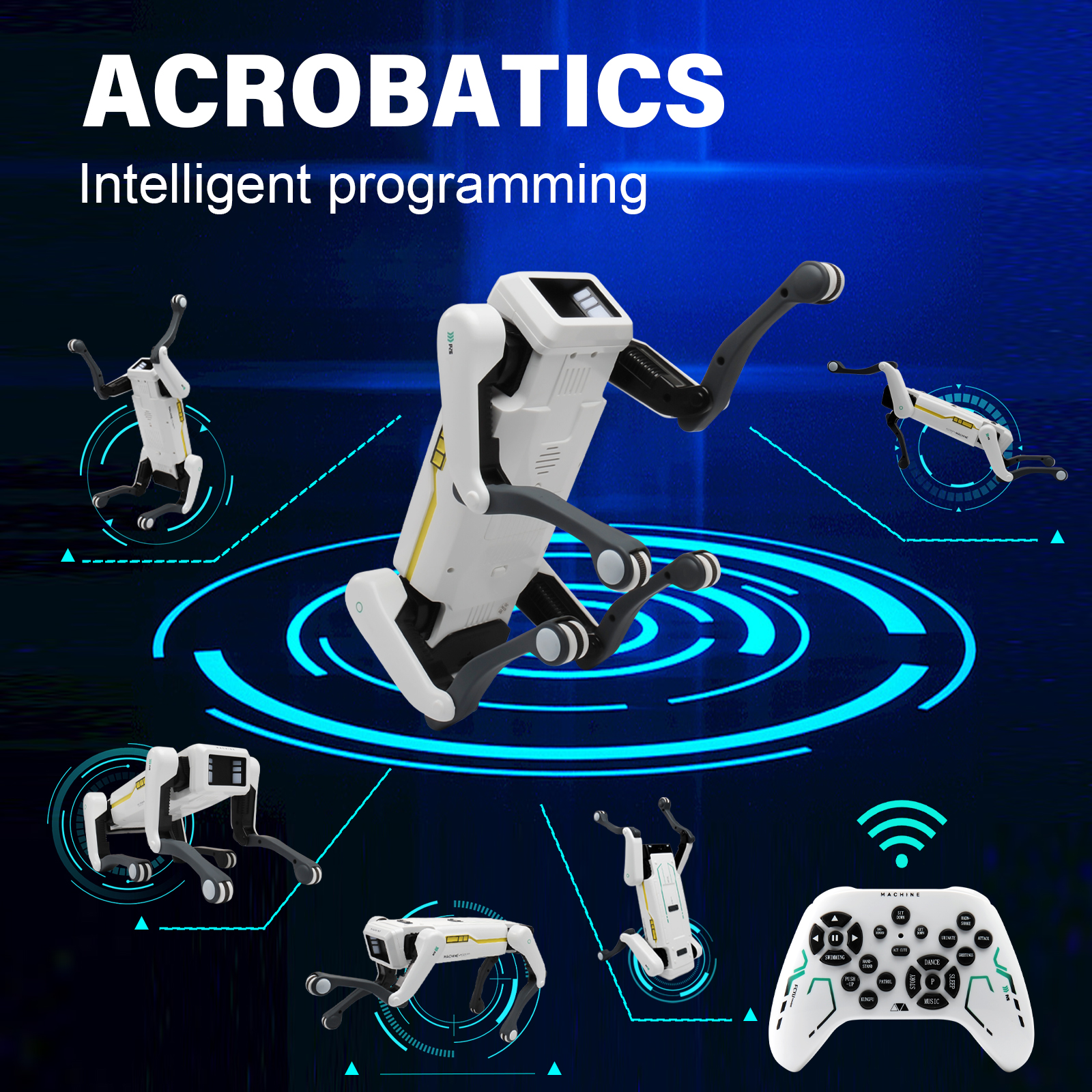 Intelligent AI RC Robot Dog Vo - огляд і ціна Audio Music Maker