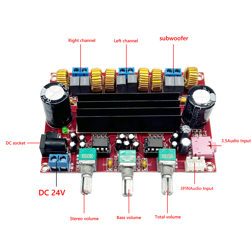 XH-M139 Audio Amplifier Board  - огляд і ціна Audio Music Sound