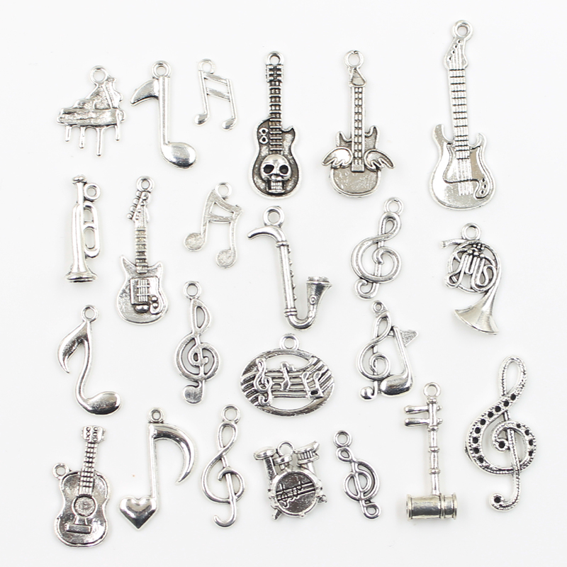 30pcs Charms Musical Guitar No - огляд і ціна Audio Music Notes