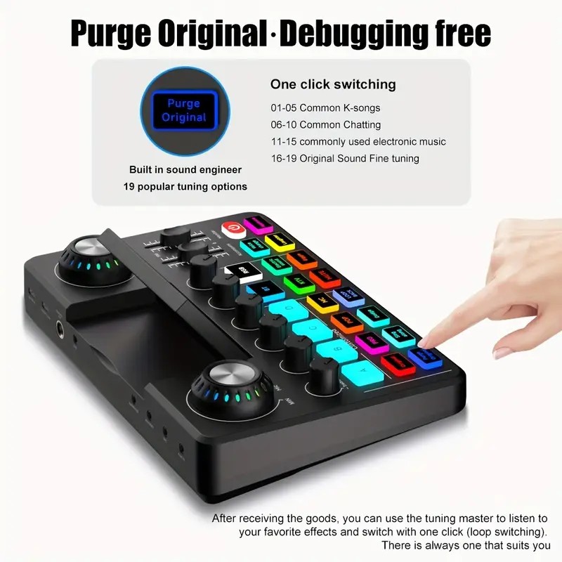 Audio Mixer, Live Sound Card w - огляд і ціна Audio Music Dj