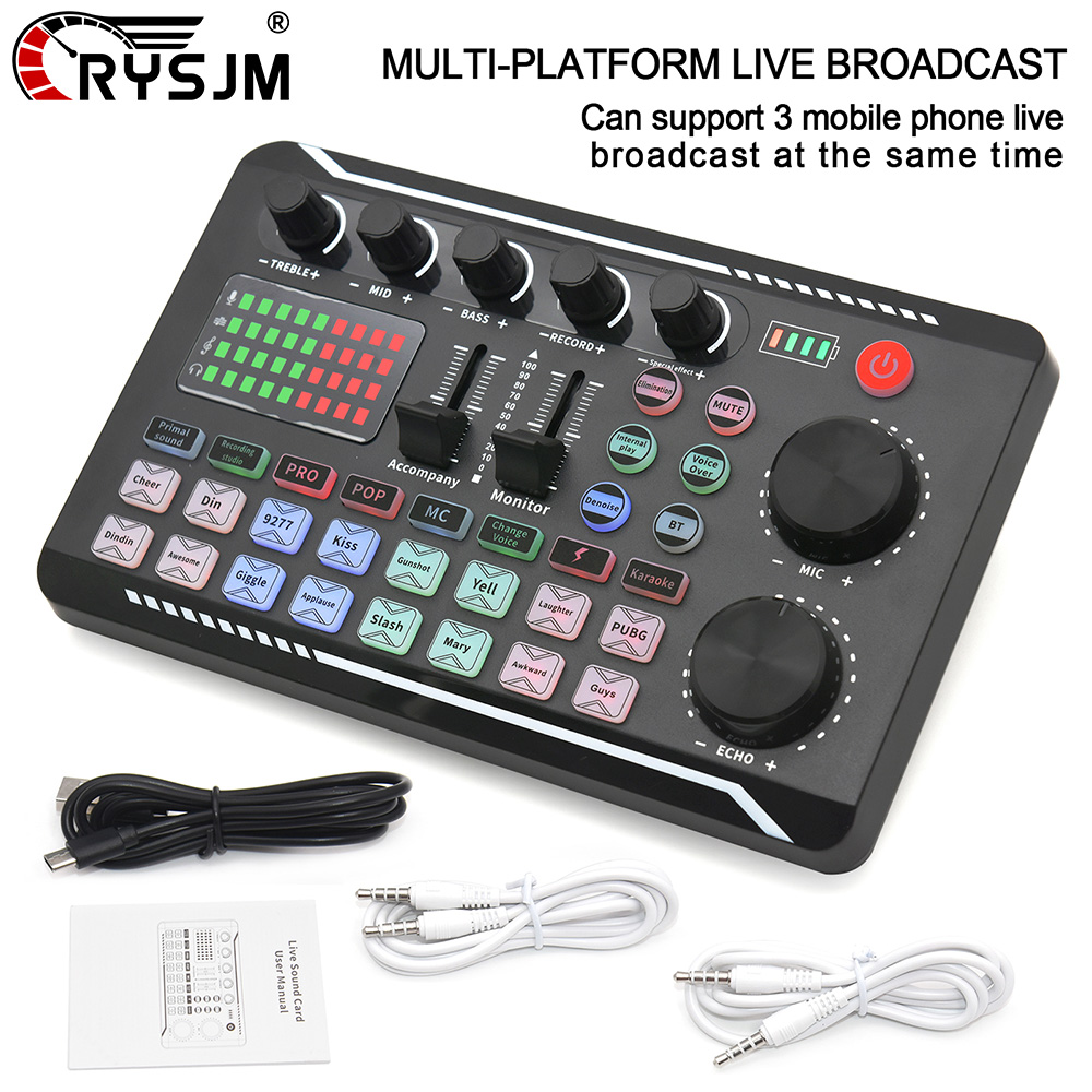 F998 Live Sound Card With DJ M - огляд і ціна Audio Music Maker