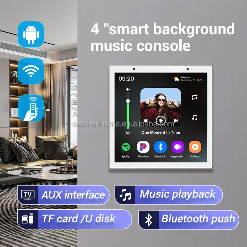 4-Inch Smart Home Background M - огляд і ціна Audio Music In Background