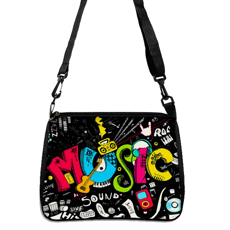 Music Note Print Handbags Wome - огляд і ціна Audio Music Notes
